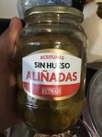 Mängden socker i Aceitunas sin hueso aliñadas