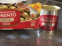 Mängden socker i Aceitunas verdes rellenas de pasta de pimiento asado