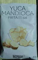 Mängden socker i Yuca Mandioca frita con sal
