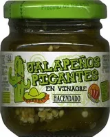 Mängden socker i Jalapeños picantes en vinagre