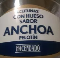 Mängden socker i Aceitunas pelotín con hueso sabor anchoa