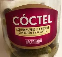 Mängden socker i Cóctel aceitunas verdes y negras con hueso y variantes