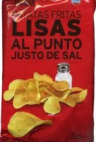 Mängden socker i Patatas fritas lisas al punto justo de sal