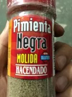 Mängden socker i Pimienta negra