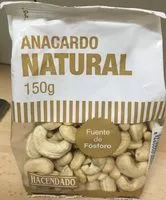Mängden socker i Anacardo natural