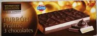 Mängden socker i Turrón praliné 3 chocolates
