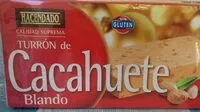 Mängden socker i Turrón de cacahuete blando
