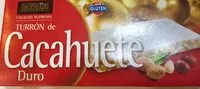 Mängden socker i Turrón de cacahuete duro