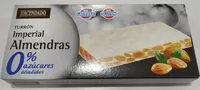 Mängden socker i Turrón imperial almendras 0%