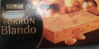 Mängden socker i Turrón blando
