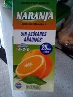 Mängden socker i Zumo de Naranja