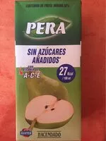 Mängden socker i Pera con vitaminas ACE