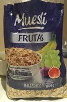 Mängden socker i Muesli frutas