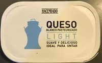 Mängden socker i Queso Blanco Pasteurizado Light