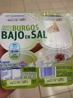 Mängden socker i Queso fresco de Burgos