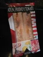 Mängden socker i Sandwich de atún, huevo y tomate