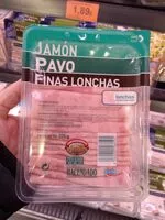 Mängden socker i Jamón pavo finas lonchas