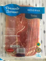Mängden socker i Presunto Serrano Reserva Fatias
