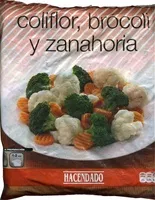 Mängden socker i Coliflor, brocoli y zanahoria