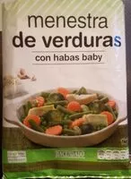 Mängden socker i Menestra de verduras con habas baby congelado