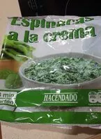 Mängden socker i Espinacas a la crema