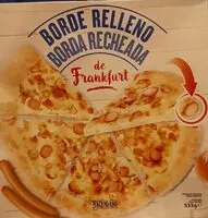 Mängden socker i Pizza de frankfurt borde relleno