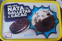 Mängden socker i Helado Galletas cacao