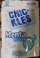 Mängden socker i Chicles sabor a menta, con edulcorantes sin azúcar