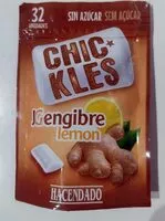 Mängden socker i Chicles Sabor A Jengibre y limón son edulcorantes sin azúcares