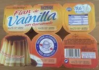 Mängden socker i Flan sabor vainilla caramelo
