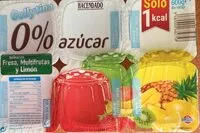 Mängden socker i Gellytina de fresa, multifrutas y limón 0%