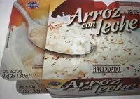 Mängden socker i Arroz con leche