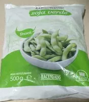 Mängden socker i Edamame soja verde