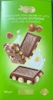 Mängden socker i Chocolate con Leche Avellanas Enteras