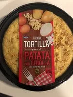 Mängden socker i Tortilla fresca de patata con cebolla