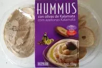 Mängden socker i Hummus con olivas de kalamata