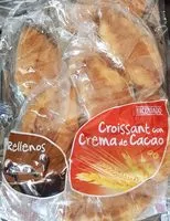 Mängden socker i Croissant con crema de cacao
