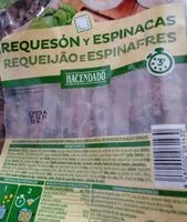 Mängden socker i Requeson y espinacas