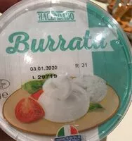Mängden socker i Burrata