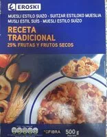 Mängden socker i Muesli con Frutas y frutos secos