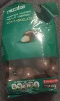 Mängden socker i Almendras con chocolate negro
