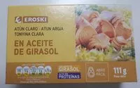 Mängden socker i Atún claro en aceite de girasol