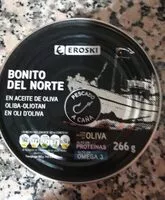Mängden socker i Bonito del norte en aceite de oliva