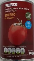 Mängden socker i Tomate pelado entero en su jugo