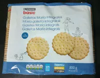 Mängden socker i Galletas maría integrales