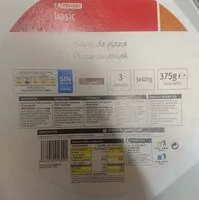 Mängden socker i Bases de pizza