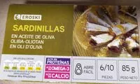 Mängden socker i Sardinillas en aceite de oliva