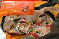 Mängden socker i Arroz tres delicias con marisco