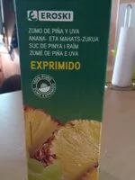 Mängden socker i Zumo de piña y uva exprimido