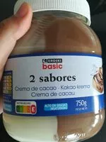 Mängden socker i Crema de cacao 2 sabores